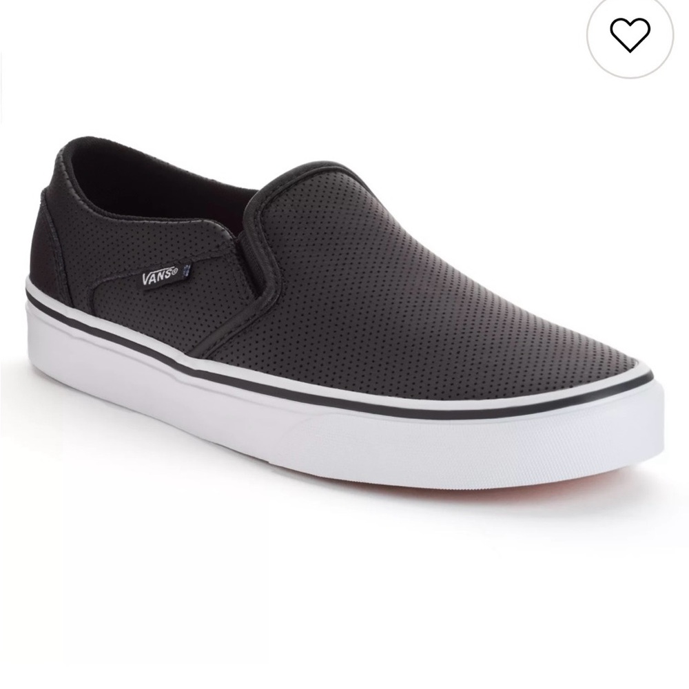 Vans Black Perforated Slip-On Skate Shoe